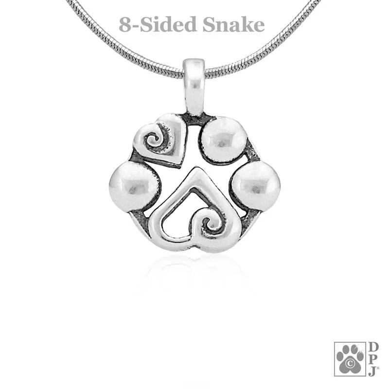 Sterling Silver Heart to Heart Pendant - Image 5