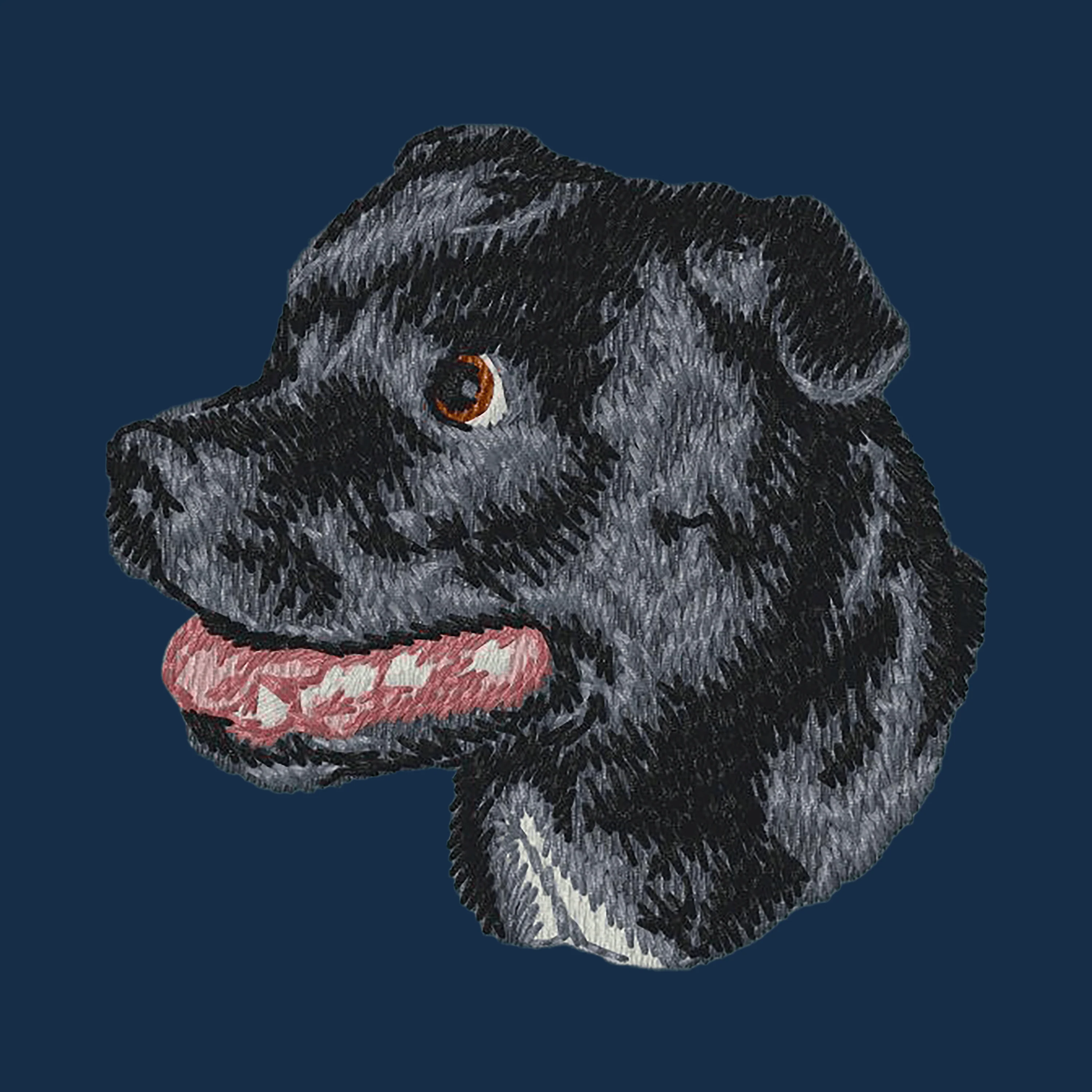 Staffordshire Bull Terrier Embroidered Men's Denim Shirt - Image 4