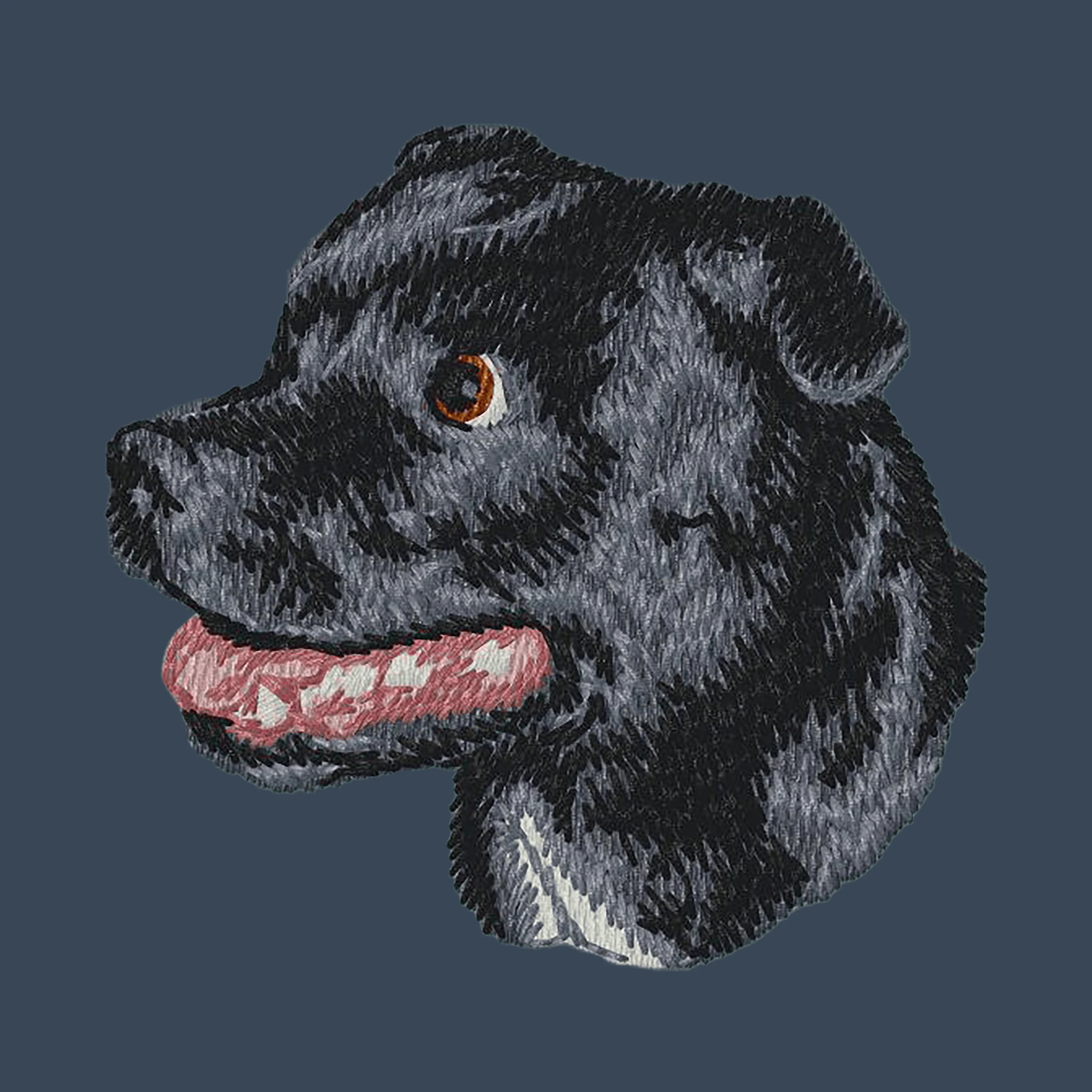 Staffordshire Bull Terrier Embroidered Women's Denim Shirt - Image 3
