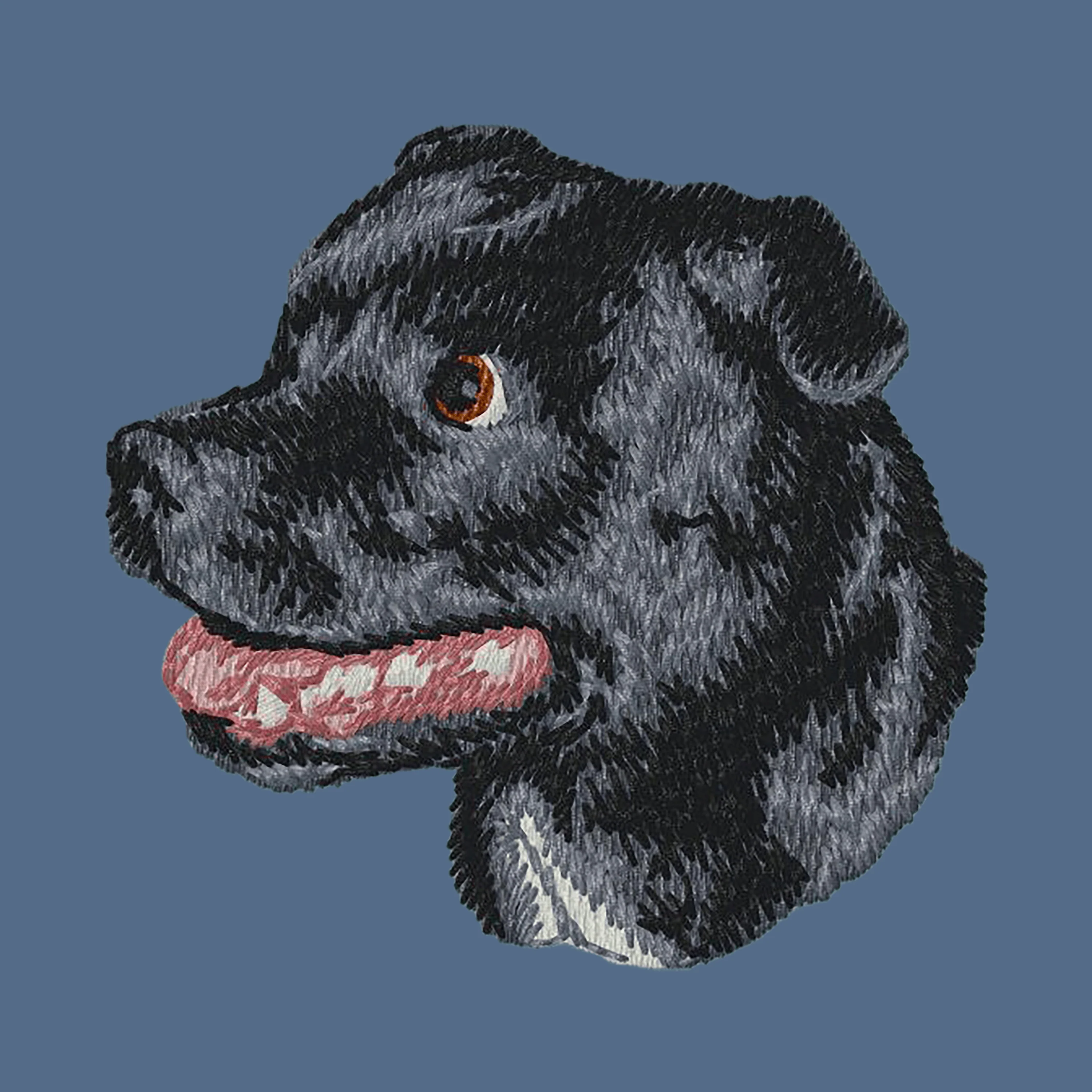 Staffordshire Bull Terrier Embroidered Women's Denim Shirt - Image 4