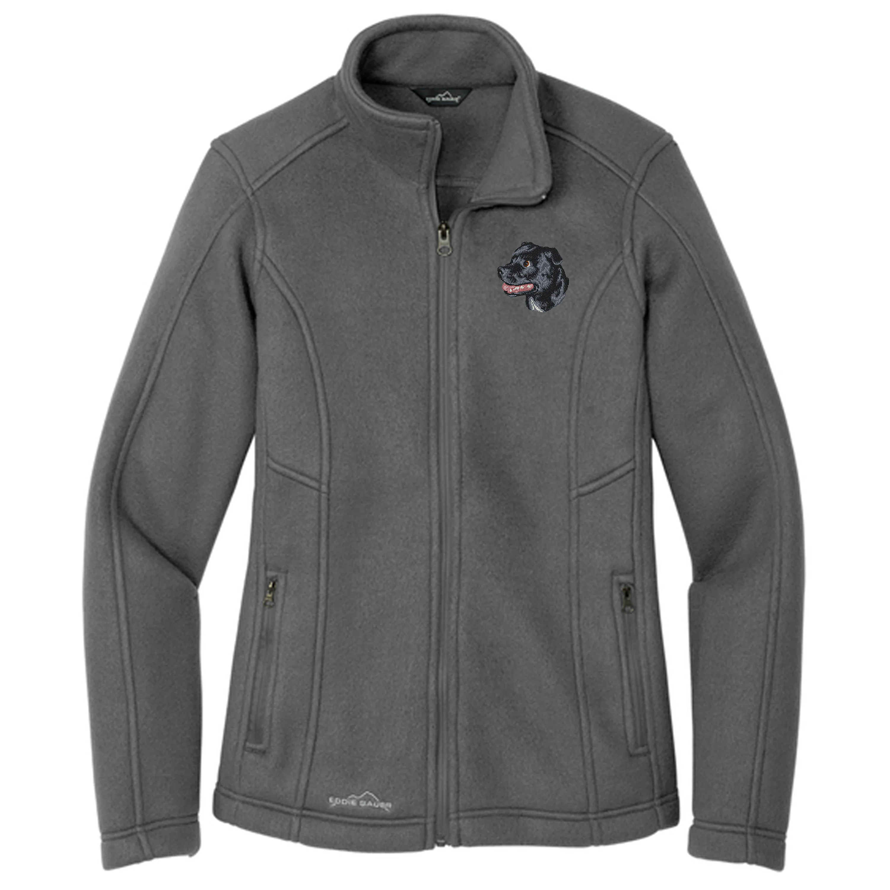 Staffordshire Bull Terrier Embroidered Women's Fleece Jacket