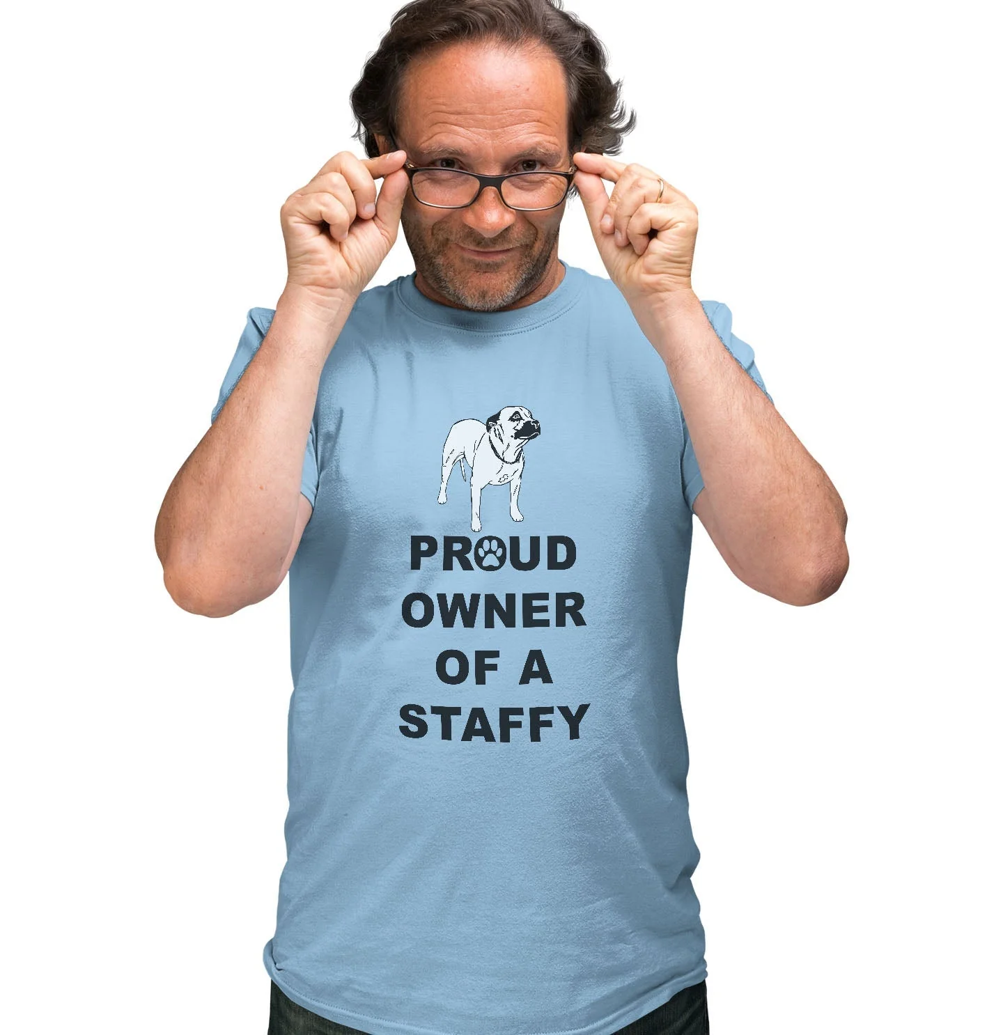 Staffordshire Bull Terrier Proud Owner - Adult Unisex T-Shirt - Image 4