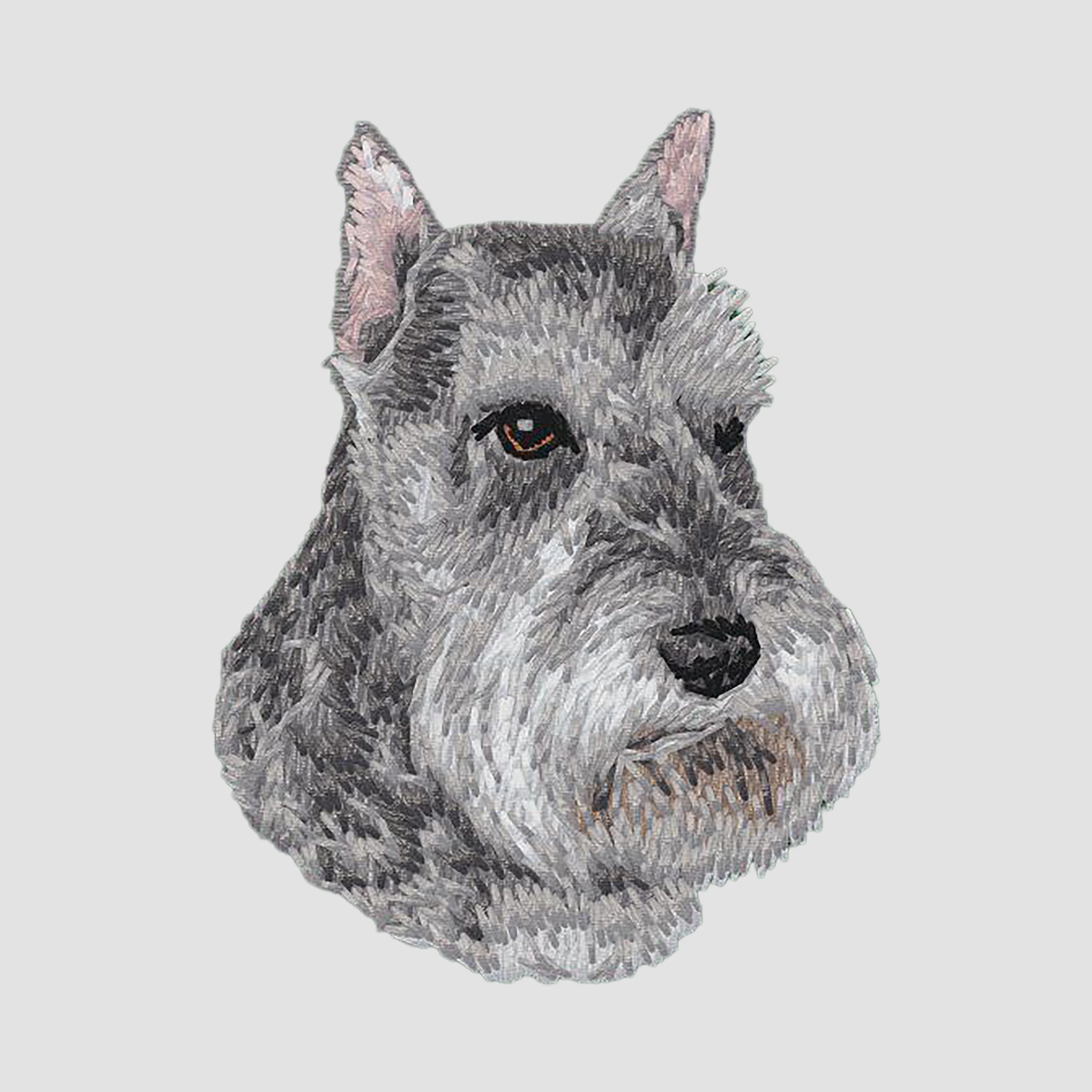 Schnauzer Embroidered Sweatshirt Hoodie - Image 4