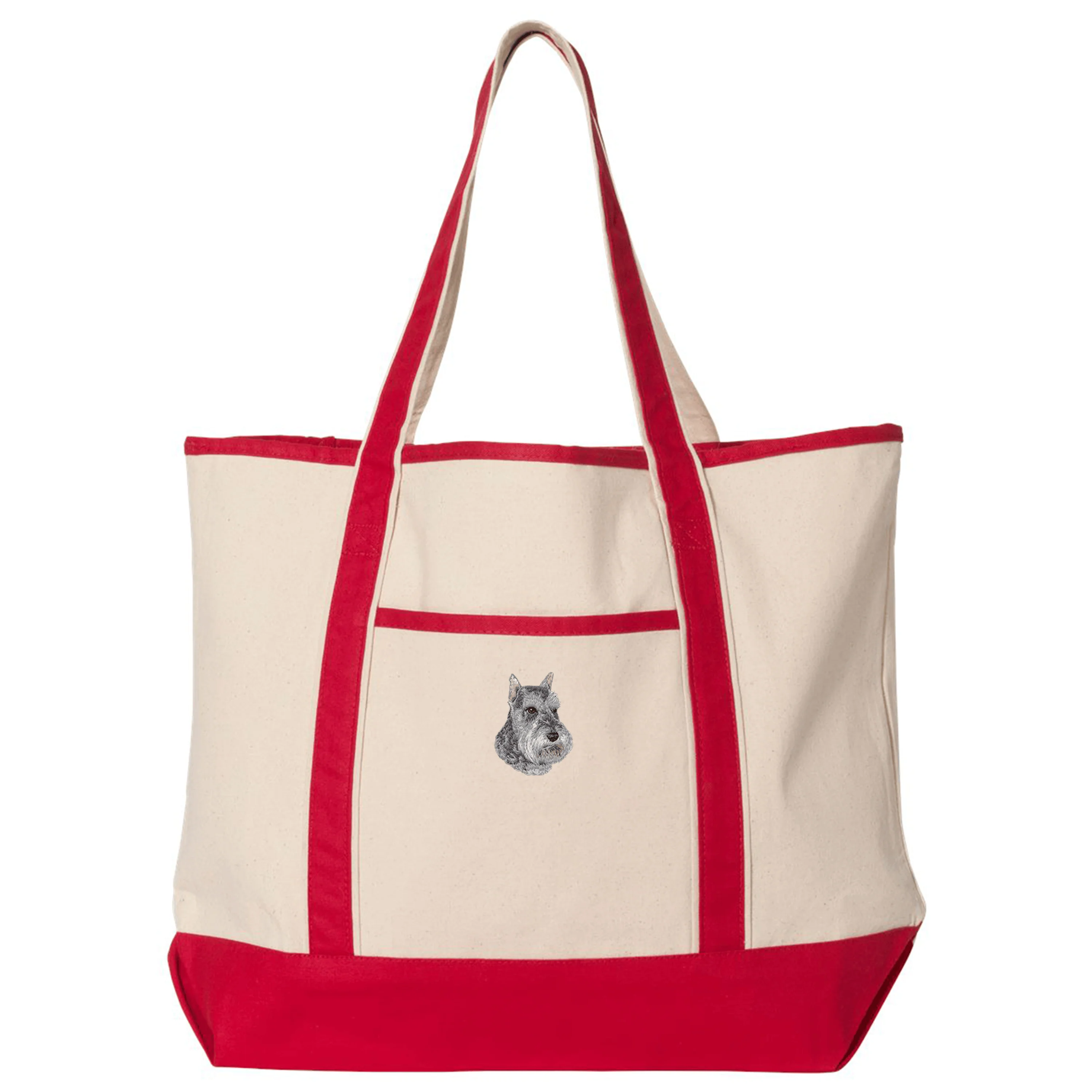 Schnauzer Embroidered Tote - Image 3