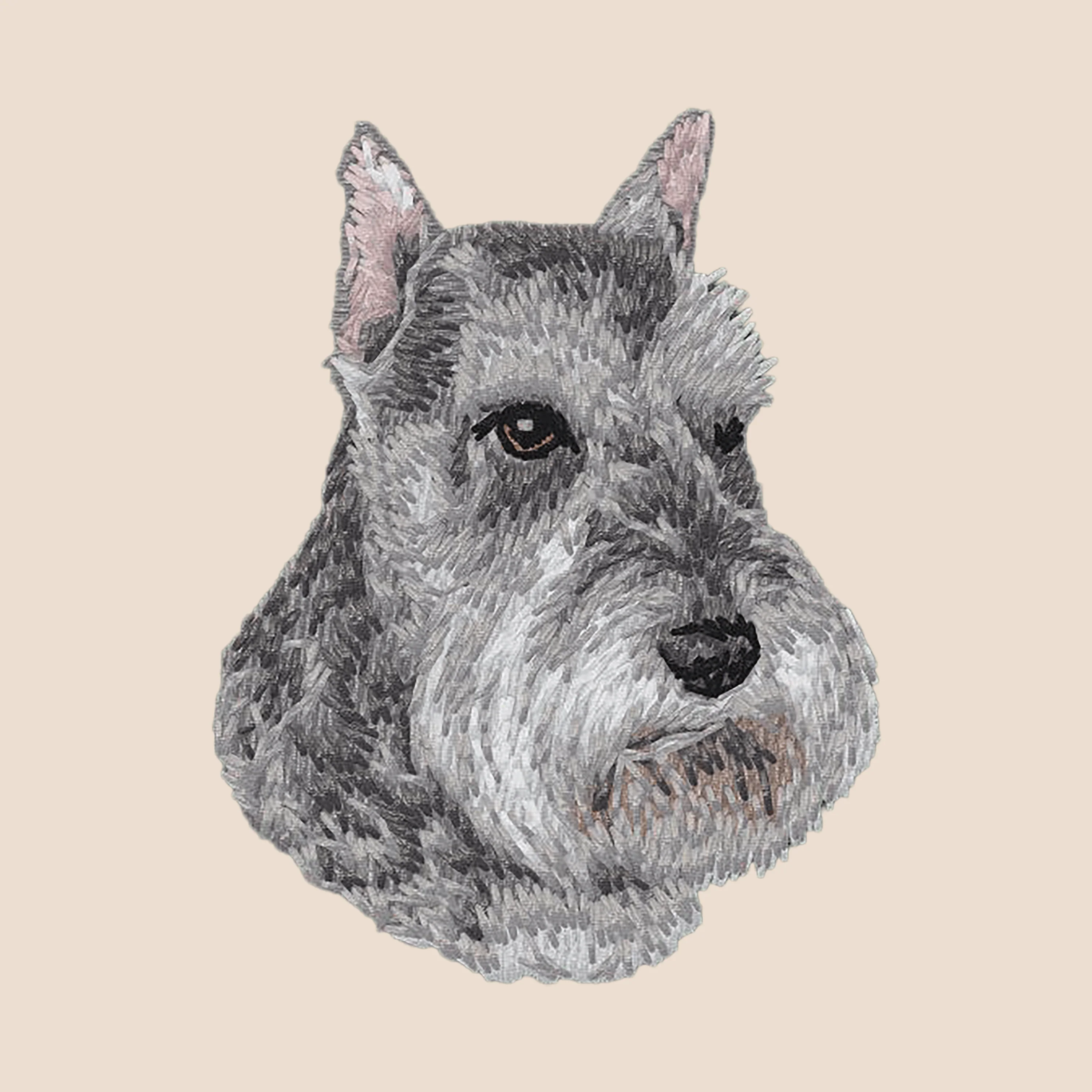 Schnauzer Embroidered Tote - Image 4