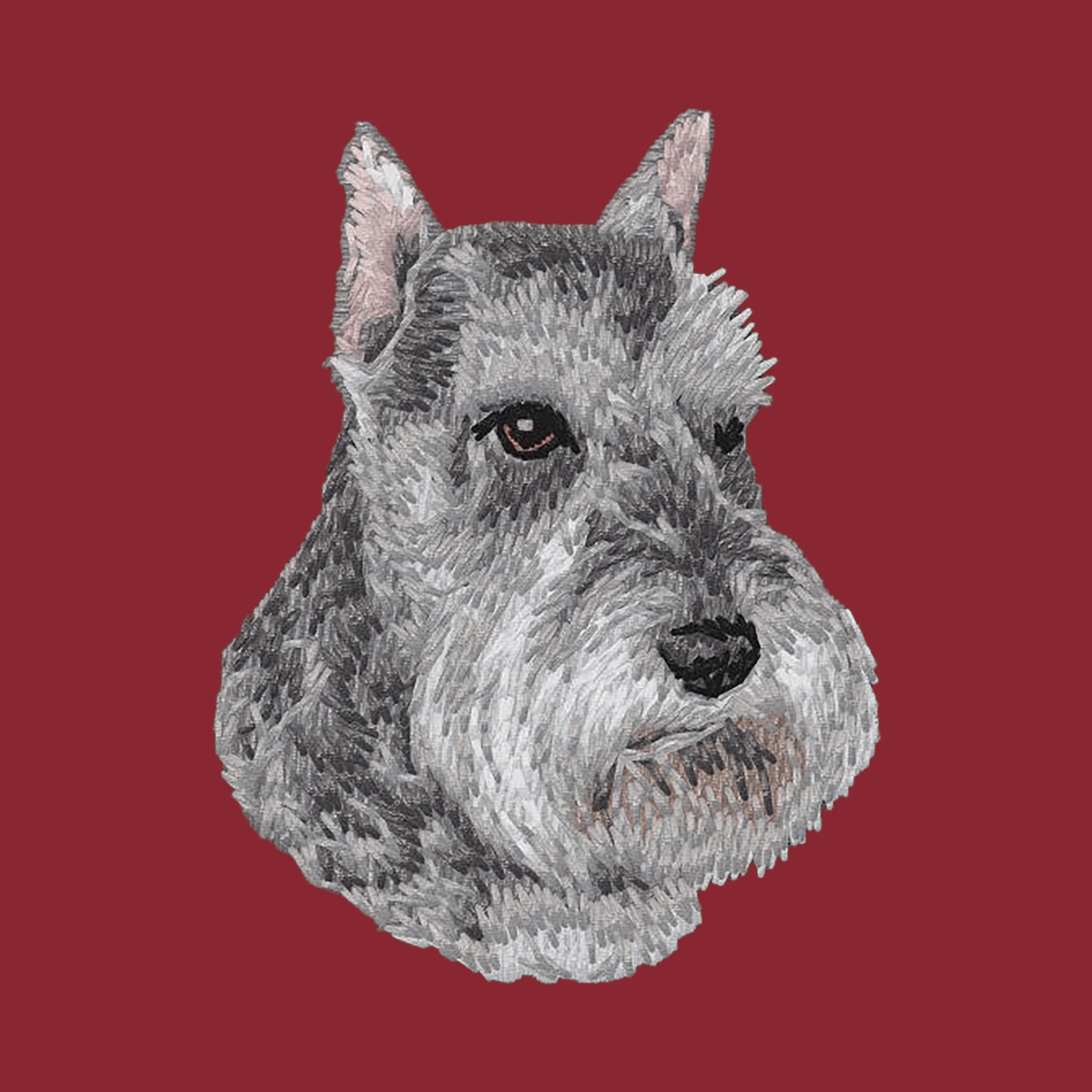 Schnauzer Embroidered Wearable Blanket - Image 2