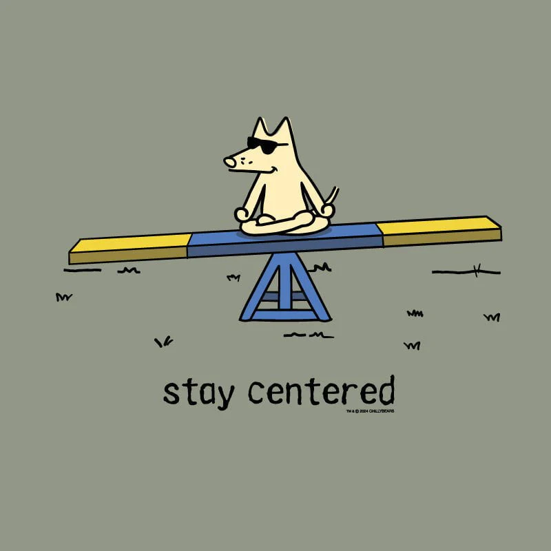 Stay Centered - Ladies Curvy V-Neck Tee - Image 2