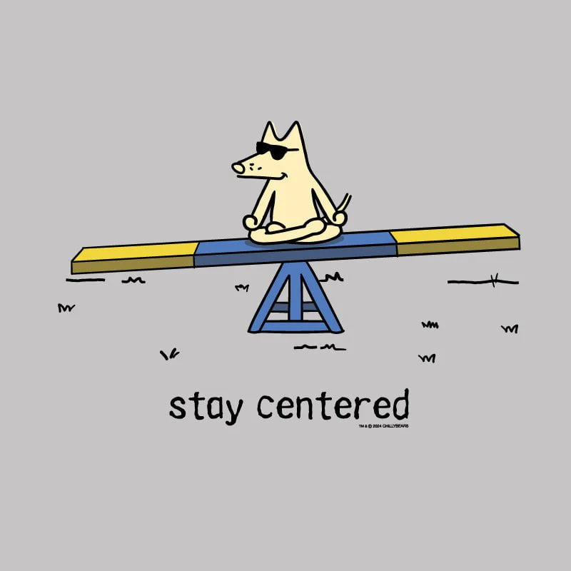 Stay Centered - Ladies T-Shirt V-Neck - Image 2
