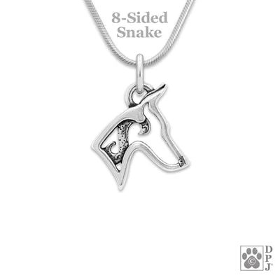 Doberman Pinscher Sterling Silver Pendant, Petite - Image 4