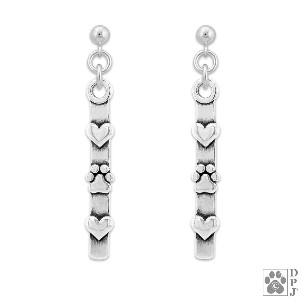 Sterling Silver For the Love of Paws Earrings - Image 2