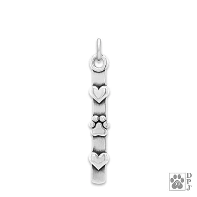 Sterling Silver For The Love of Paws Pendant - Image 2