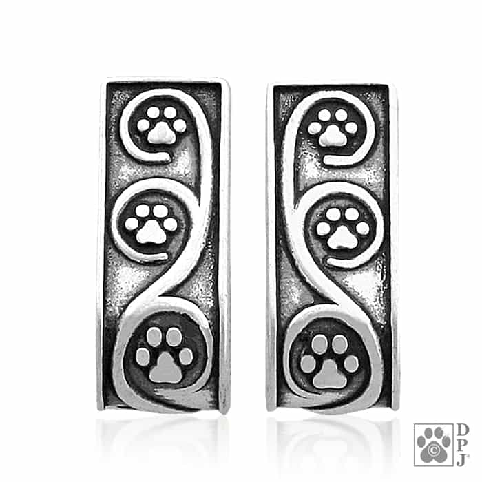 Paw Print Hoop Journey Paws Earrings