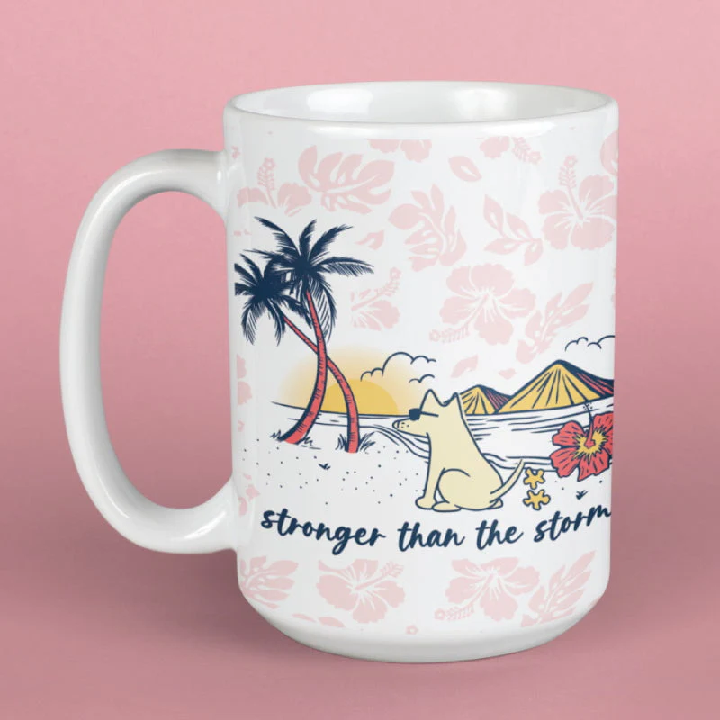 Stronger Than The Storm - Large Coffee Mug