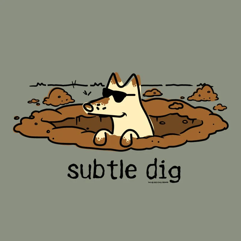 Subtle Dig - Ladies Curvy V-Neck Tee - Image 2