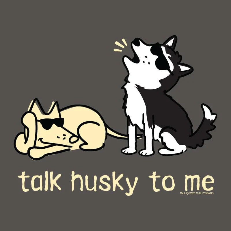 Talk Husky To Me - Ladies T-Shirt V-Neck - Image 2
