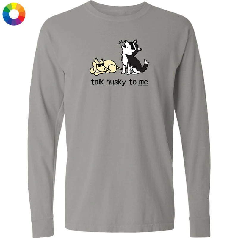 Talk Husky To Me - Long-Sleeve T-Shirt Classic - Image 3