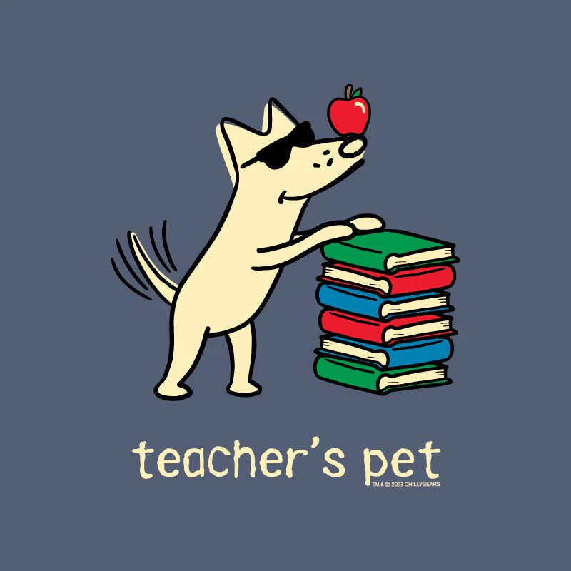 Teacher's Pet - Ladies Curvy V-Neck Tee - Image 2