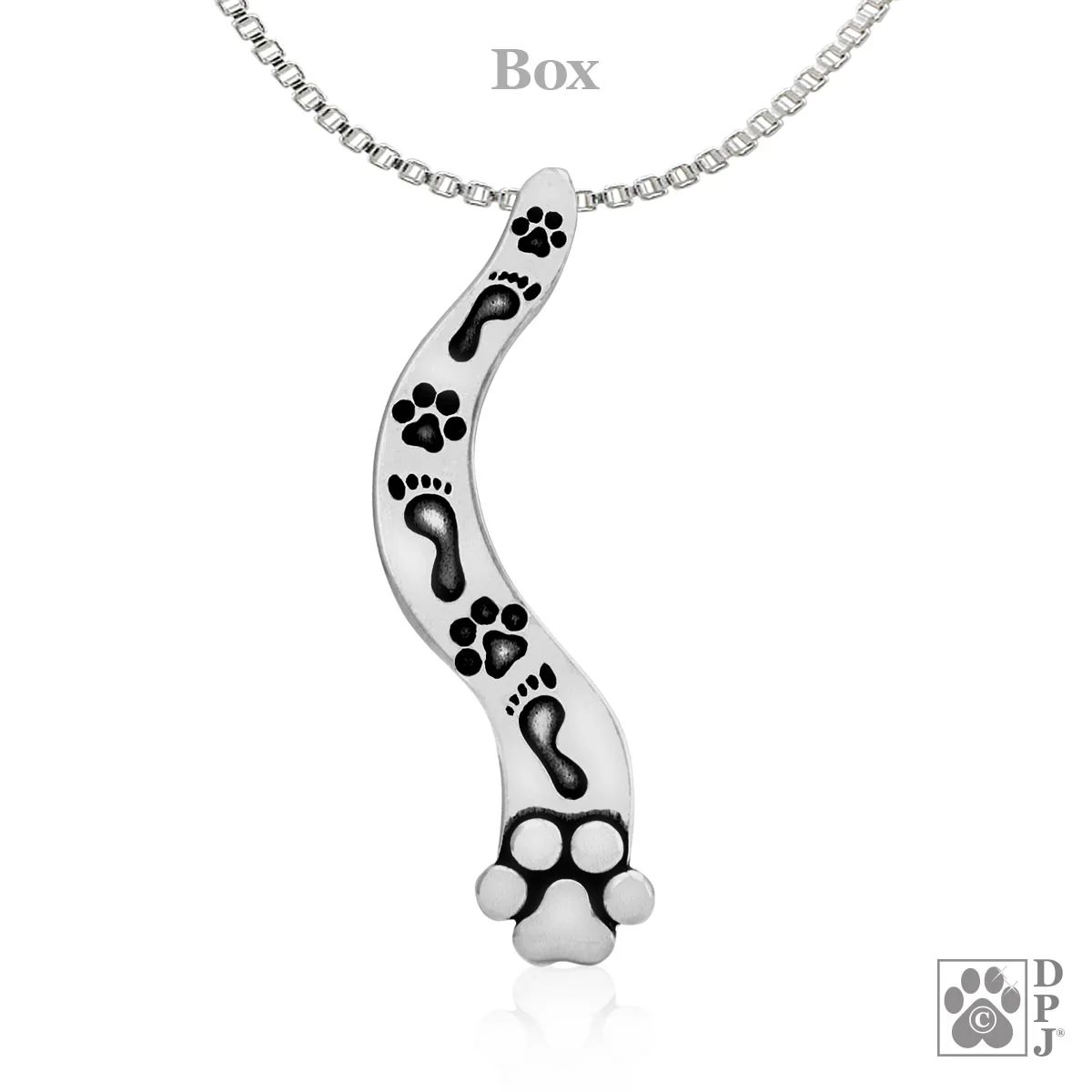 Paw Print Necklace, The Path Pendant - Image 2