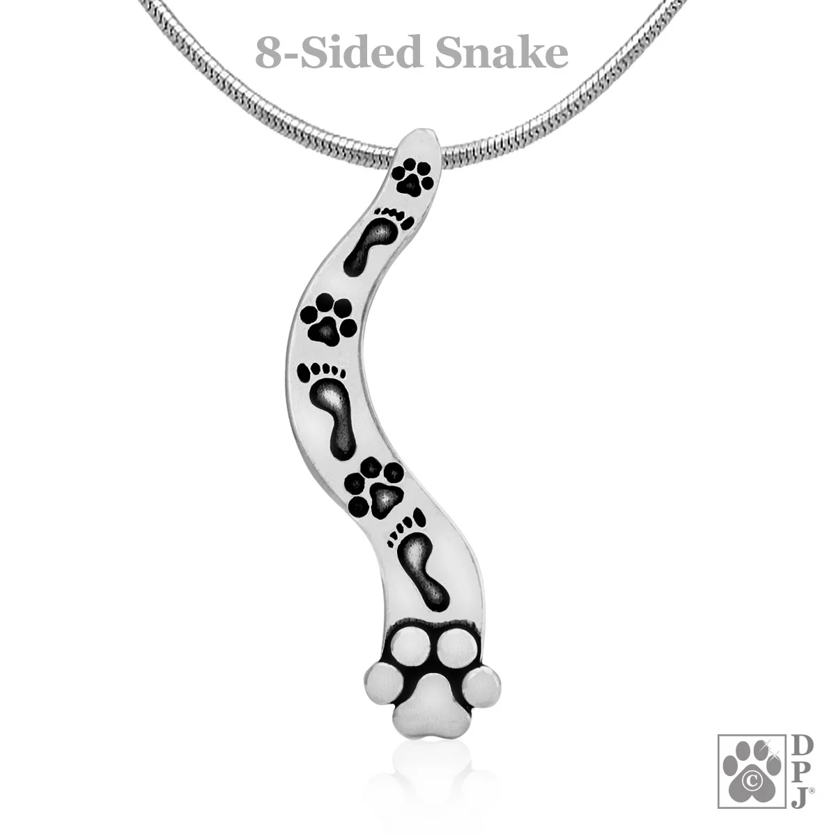 Paw Print Necklace, The Path Pendant - Image 3