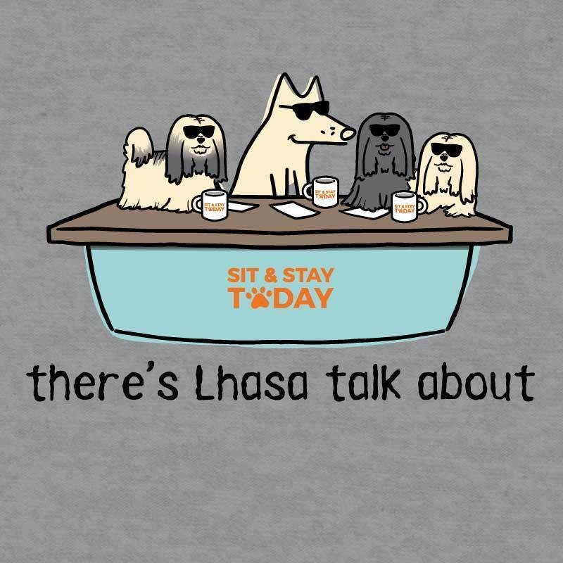 There's Lhasa Talk About - Ladies T-Shirt Crew Neck - Image 2