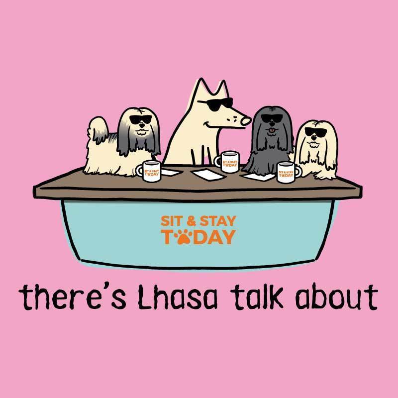 There's Lhasa Talk About - Ladies T-Shirt V-Neck - Image 4