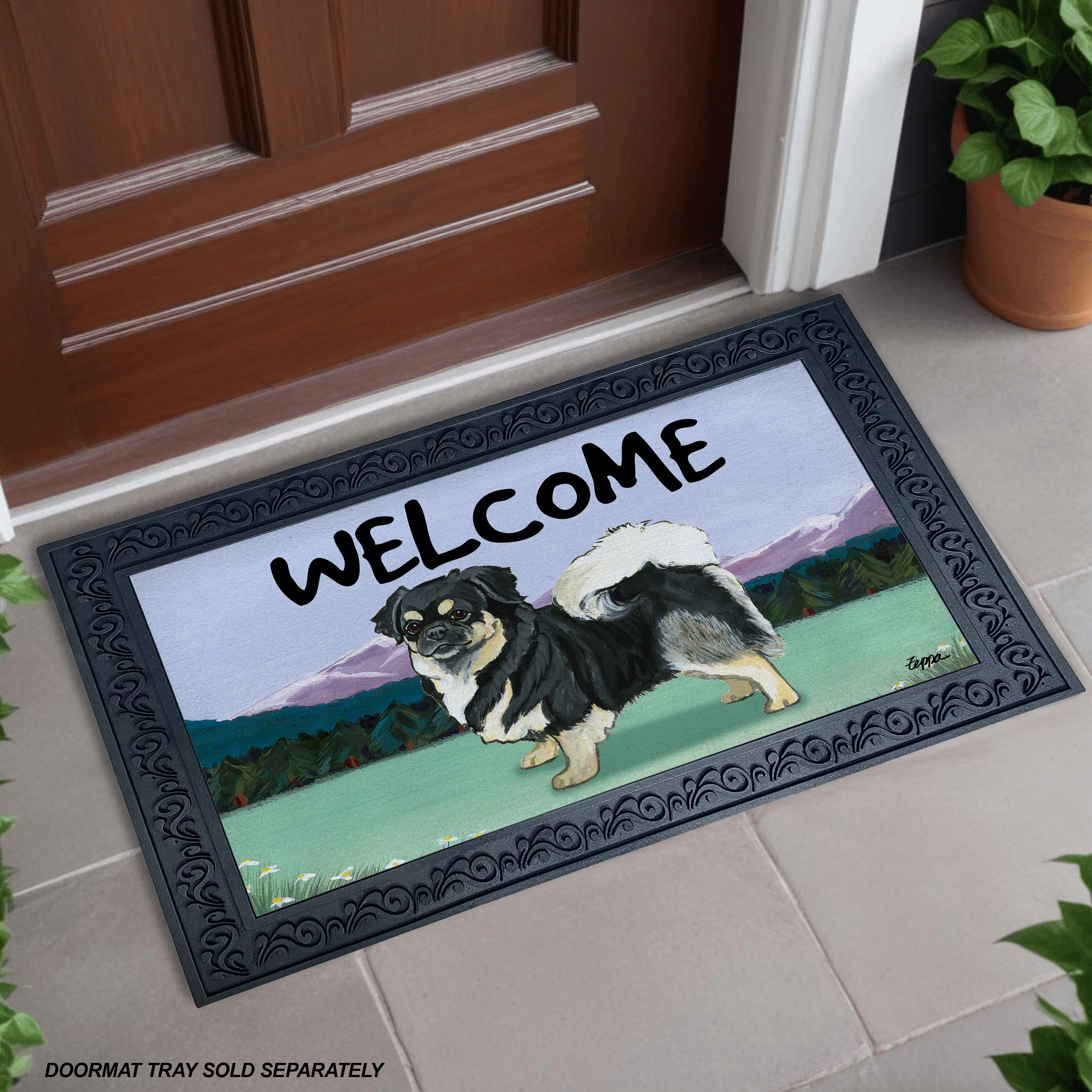 Tibetan Spaniel Welcome Mat - Image 2