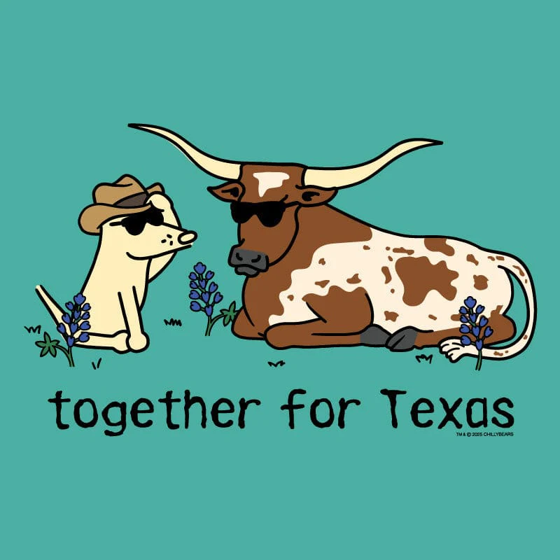 Together For Texas - Ladies T-Shirt V-Neck - Image 2
