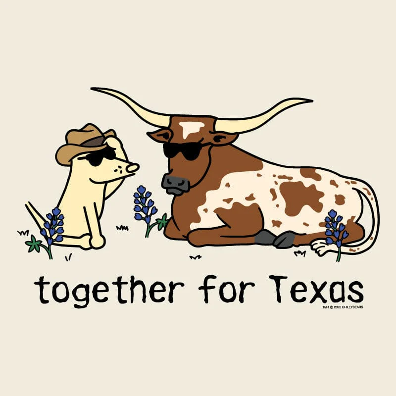 Together For Texas - Ladies T-Shirt V-Neck - Image 4