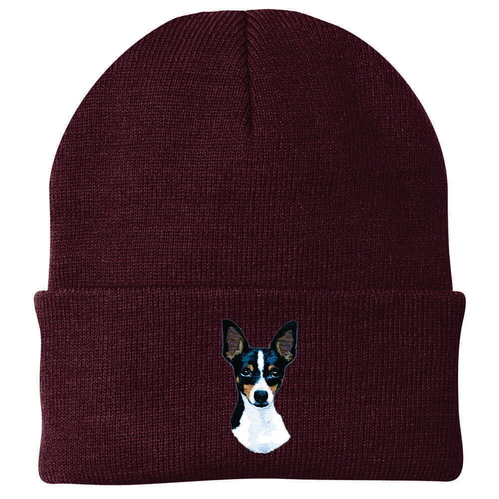 Toy Fox Terrier Embroidered Beanie - Image 3