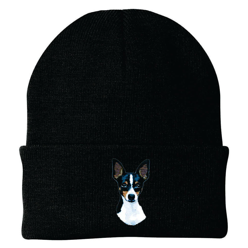 Toy Fox Terrier Embroidered Beanie - Image 4