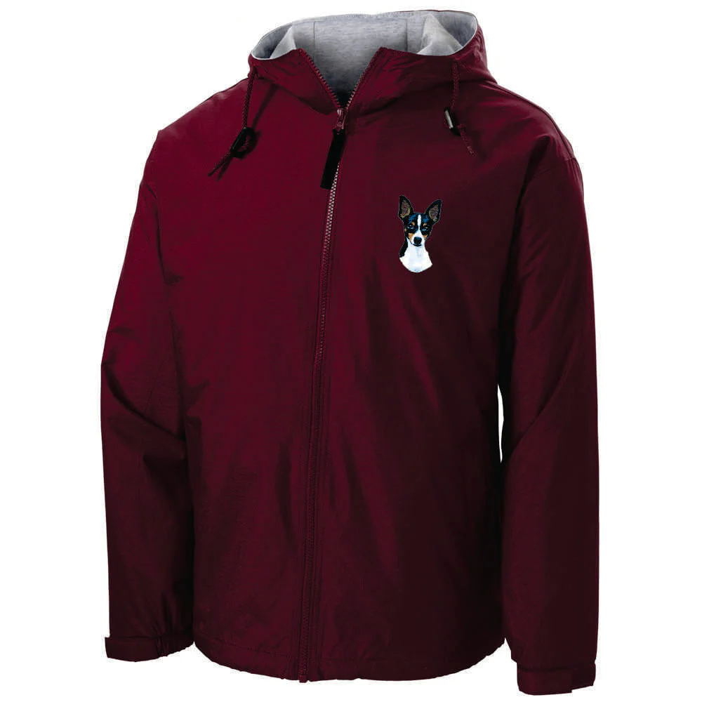 Toy Fox Terrier Embroidered Hooded Jacket - Image 3