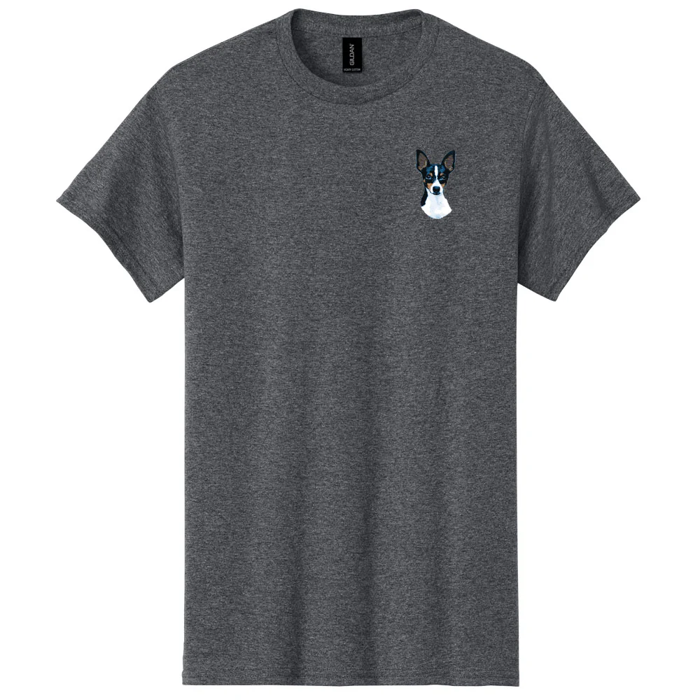 Toy Fox Terrier Embroidered Men's T-Shirt - Image 2