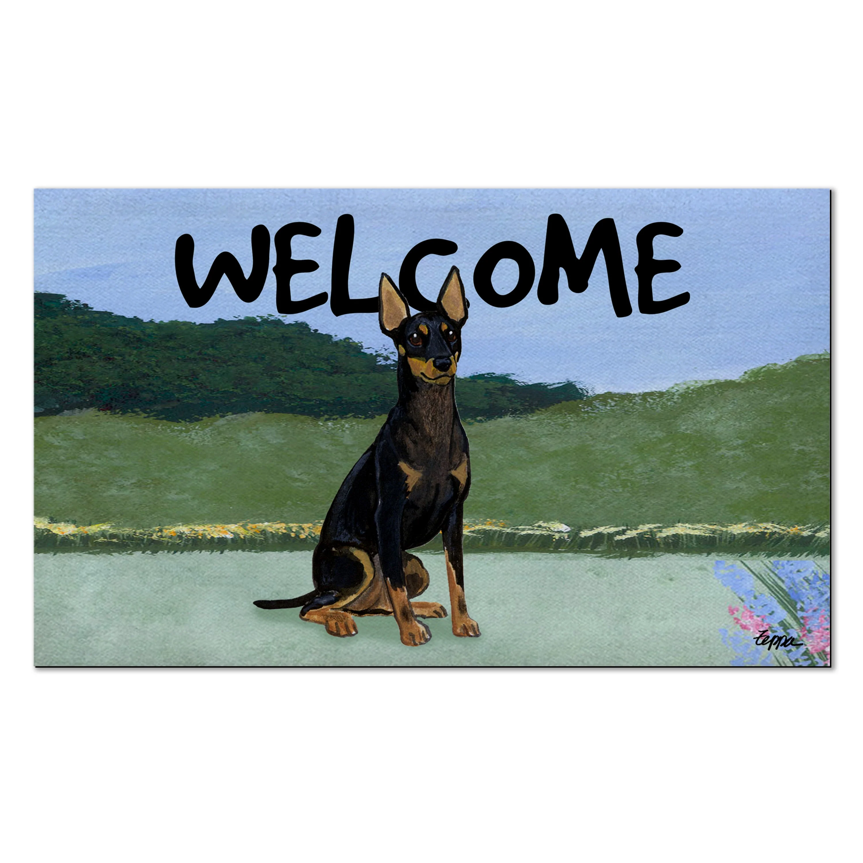 Toy Manchester Terrier Welcome Mat - Image 2