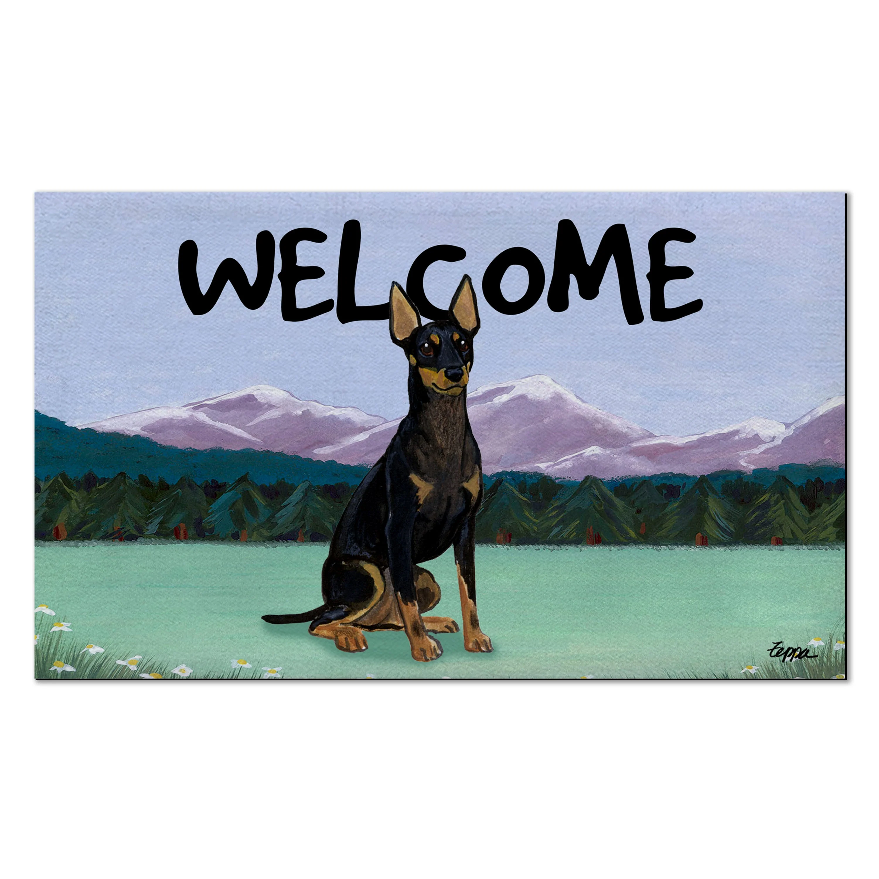 Toy Manchester Terrier Welcome Mat - Image 3