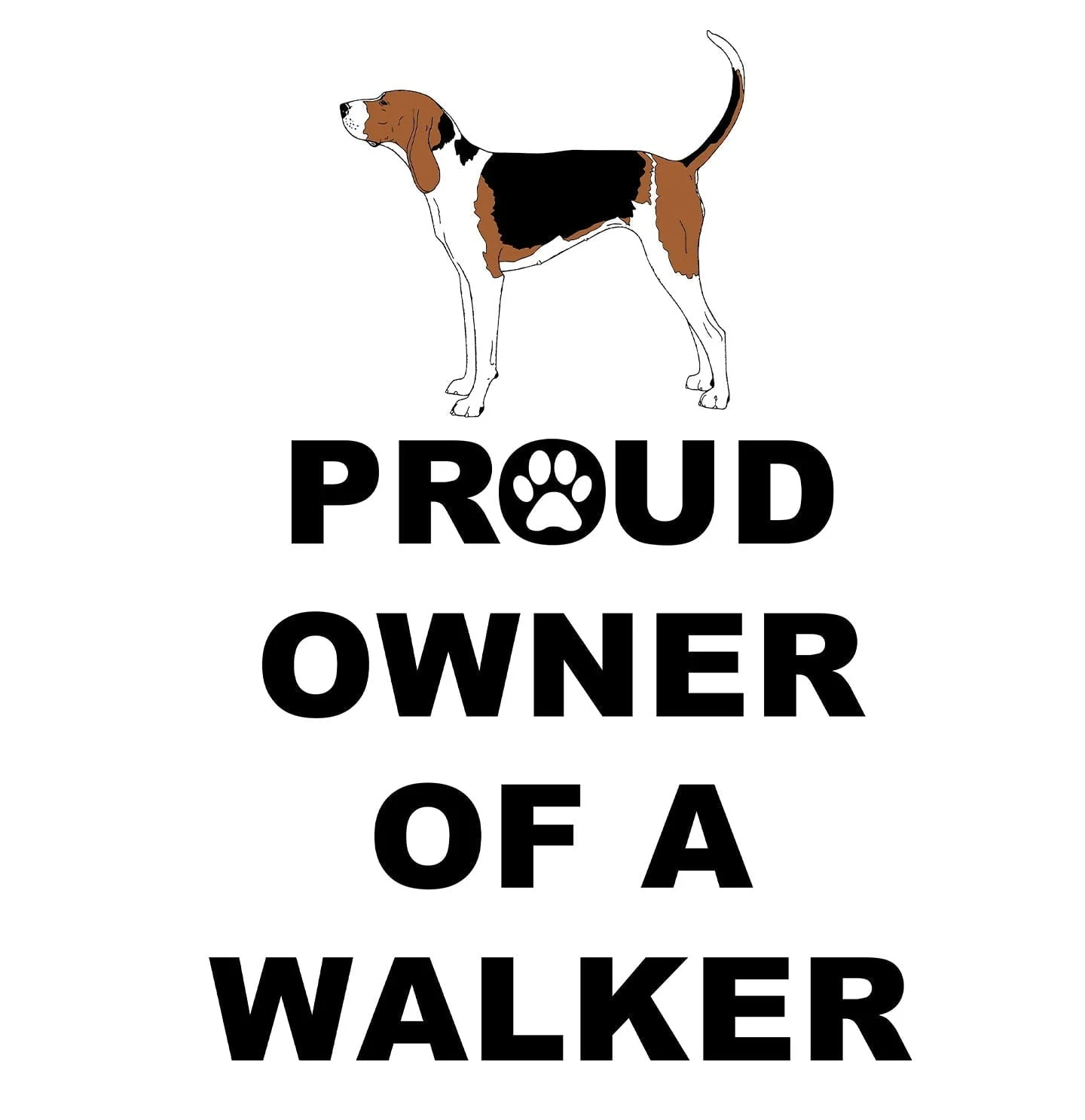 Treeing Walker Coonhound Proud Owner - Women's V-Neck T-Shirt - Image 2