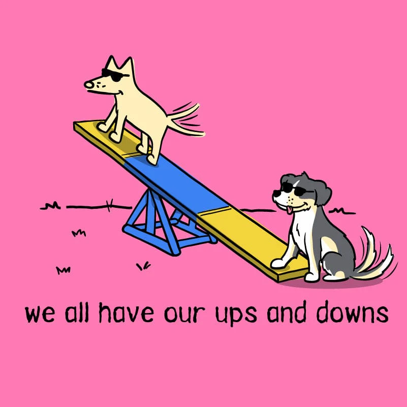 Ups And Downs - Ladies T-Shirt V-Neck - Image 2
