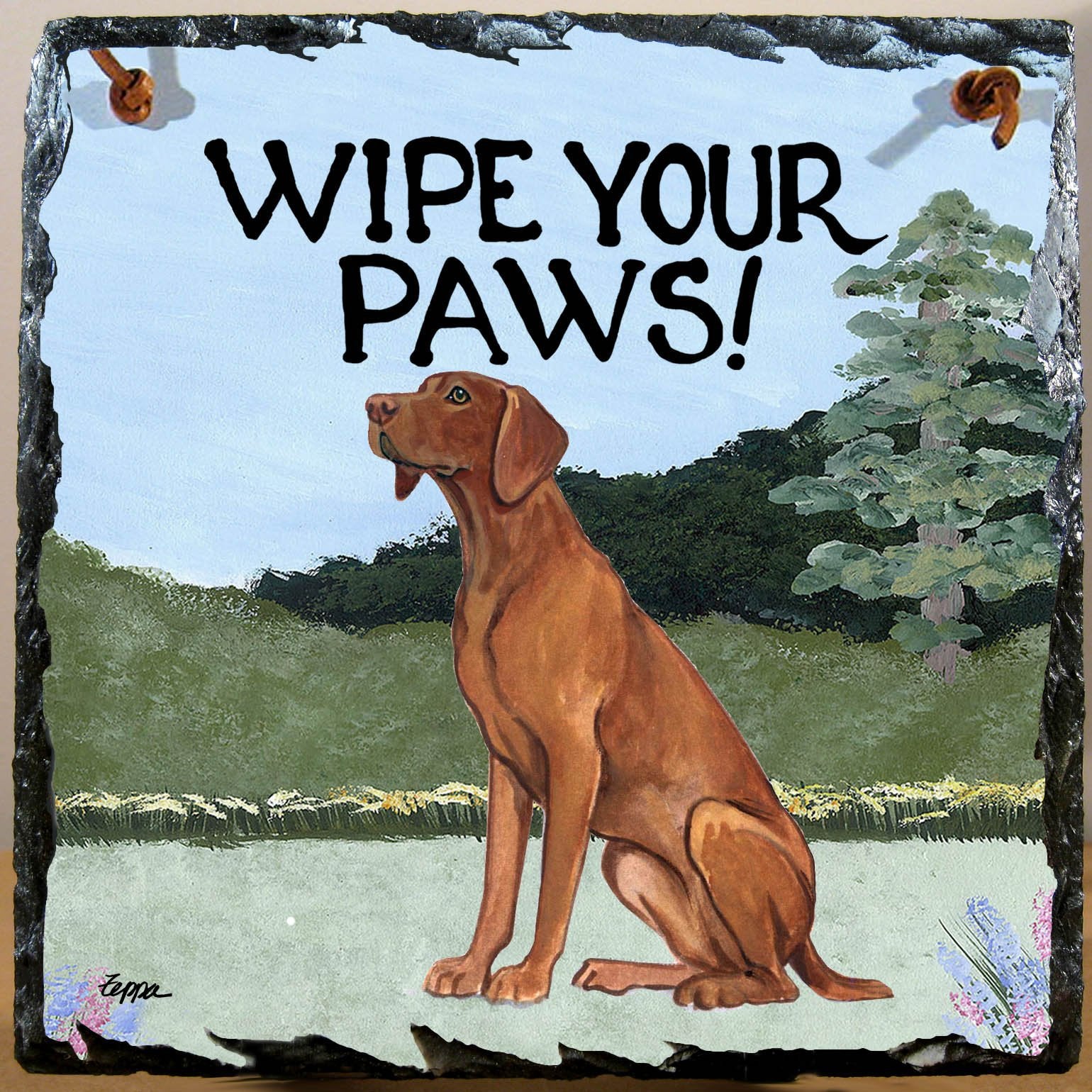 Vizsla Slate Sign