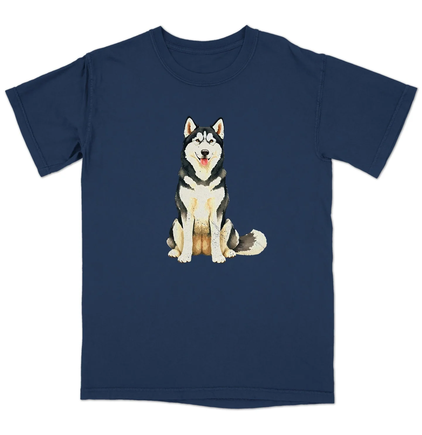 Watercolor Alaskan Malamute Adult Unisex T-Shirt