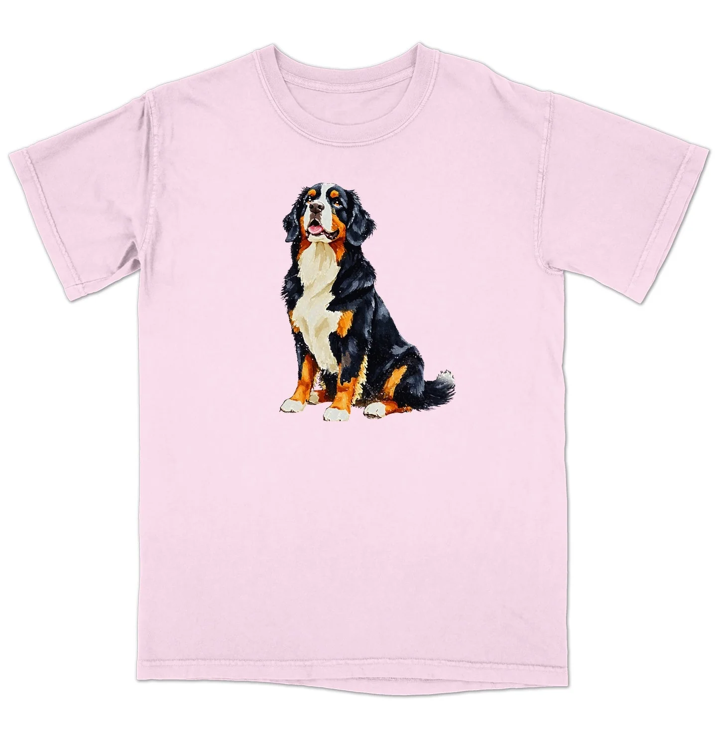 Watercolor Bernese Mountain Dog Adult Unisex T-Shirt - Image 5