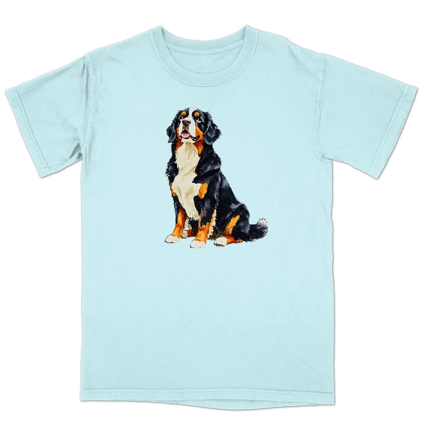 Watercolor Bernese Mountain Dog Adult Unisex T-Shirt - Image 6