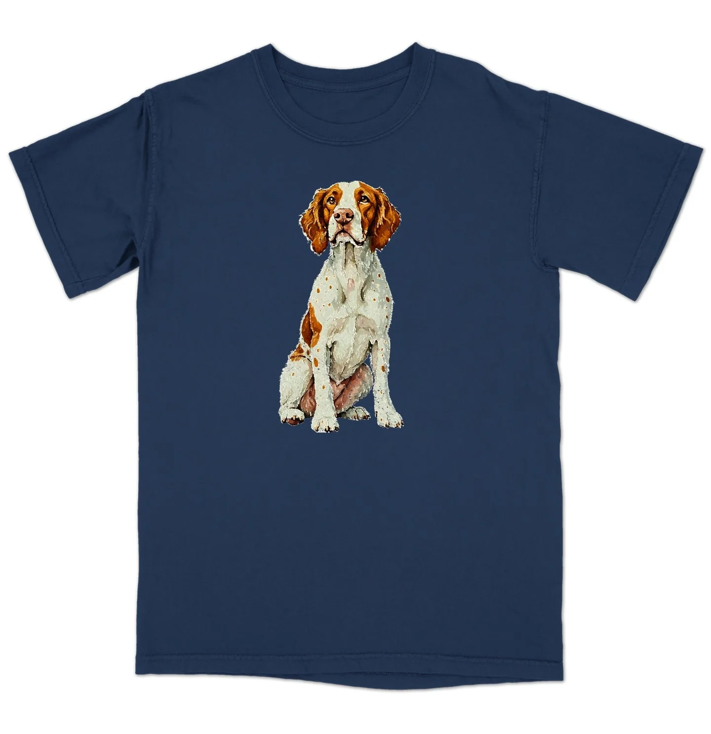 Watercolor Brittany Adult Unisex T-Shirt