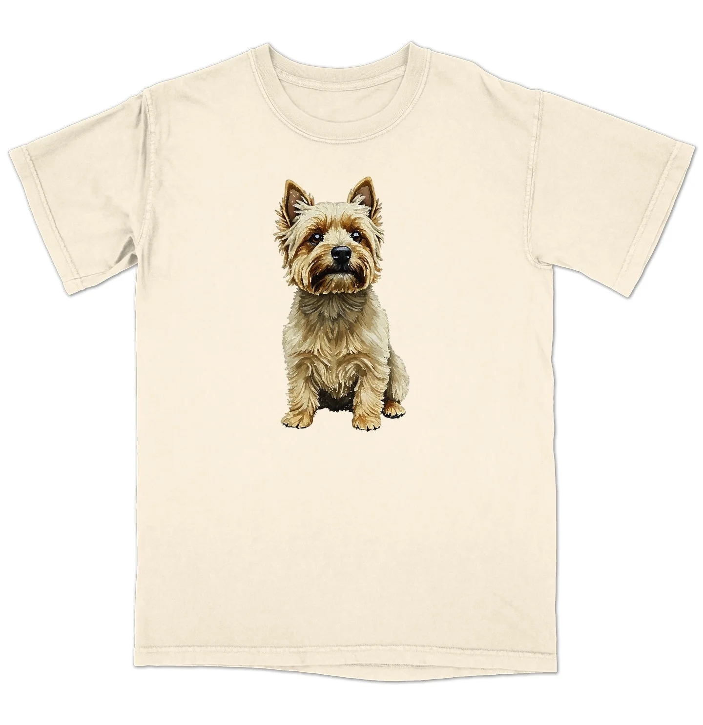Watercolor Cairn Terrier Adult Unisex T-Shirt - Image 3