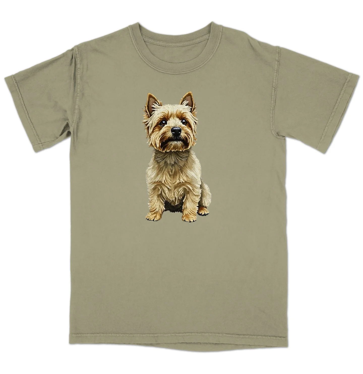 Watercolor Cairn Terrier Adult Unisex T-Shirt - Image 4