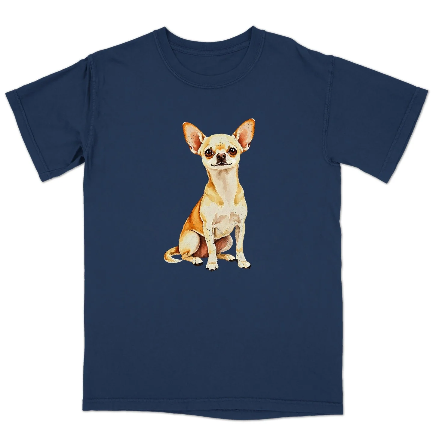 Watercolor Chihuahua Adult Unisex T-Shirt