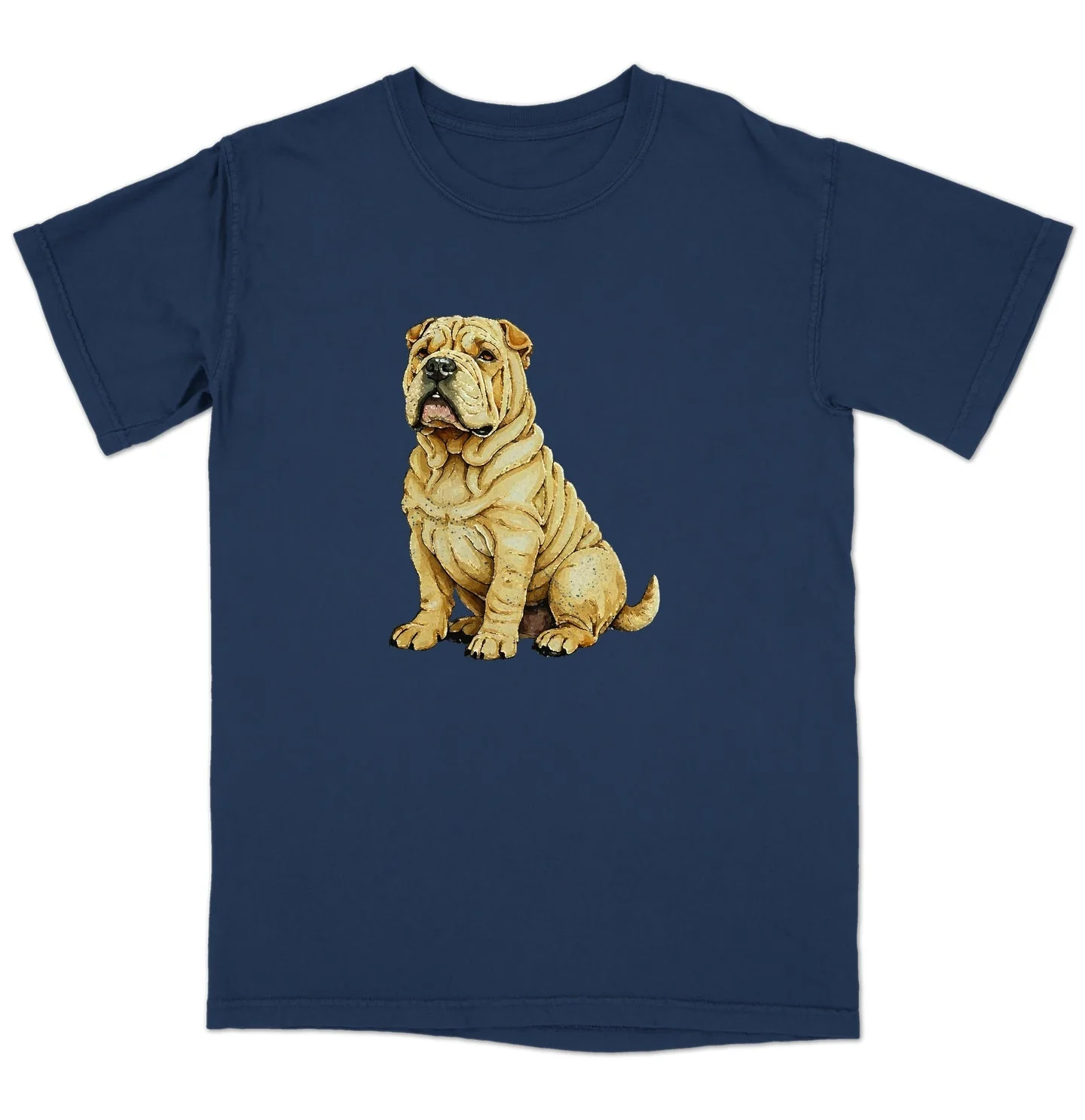 Watercolor Chinese Shar-Pei Adult Unisex T-Shirt