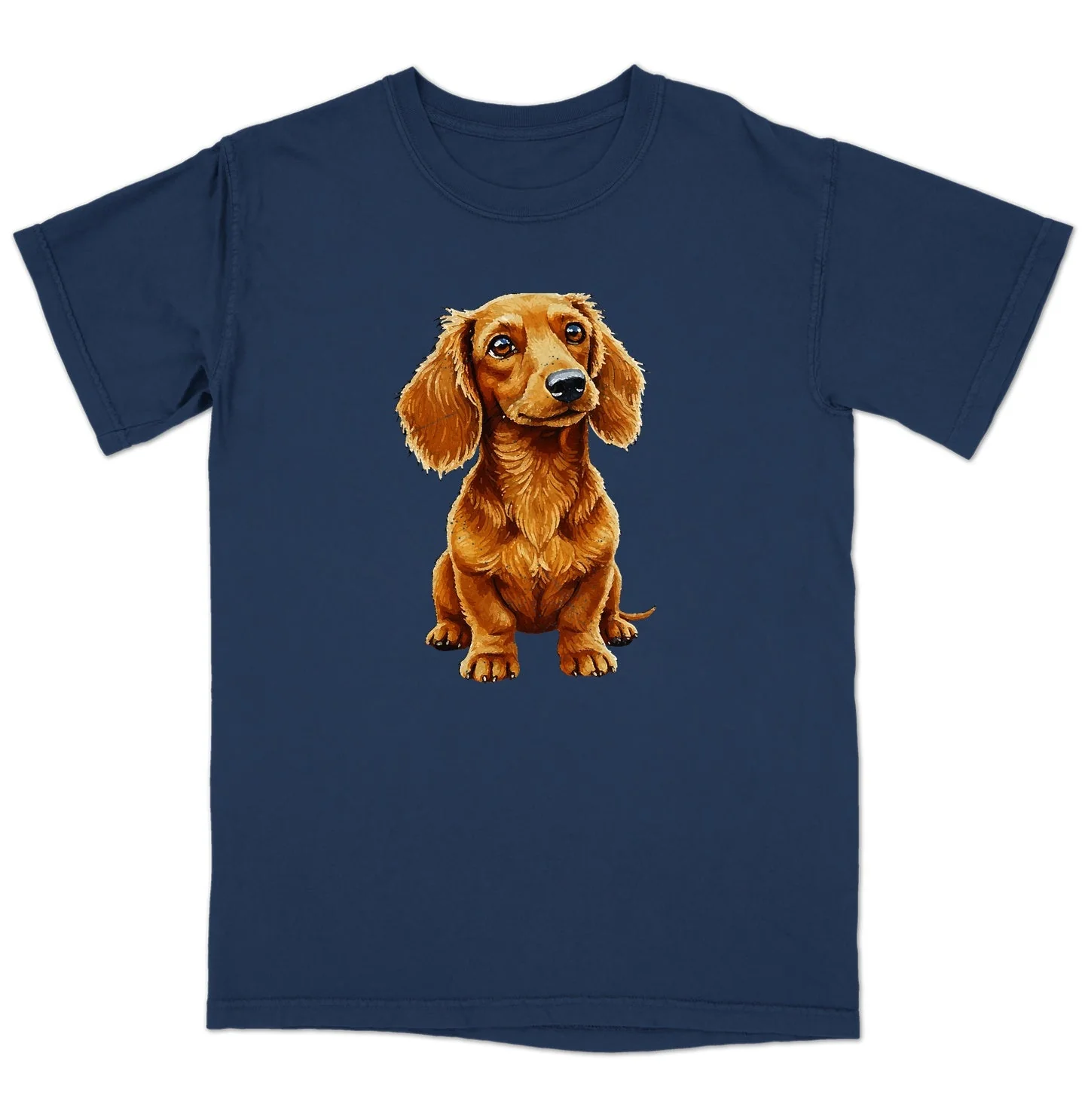 Watercolor Wirehaired Dachshund Adult Unisex T-Shirt