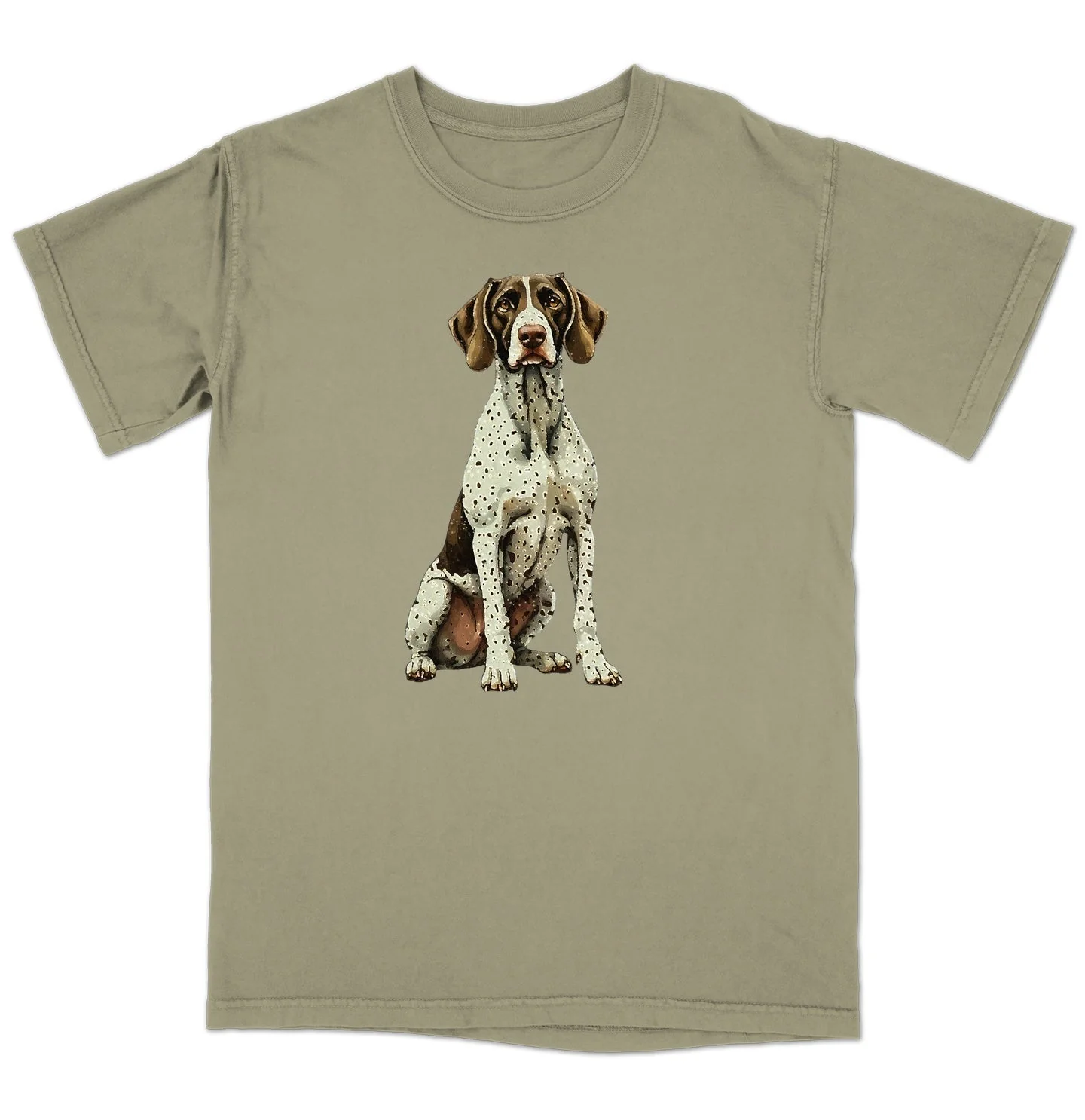 Watercolor German Shorthaired Pointer Adult Unisex T-Shirt - Image 4
