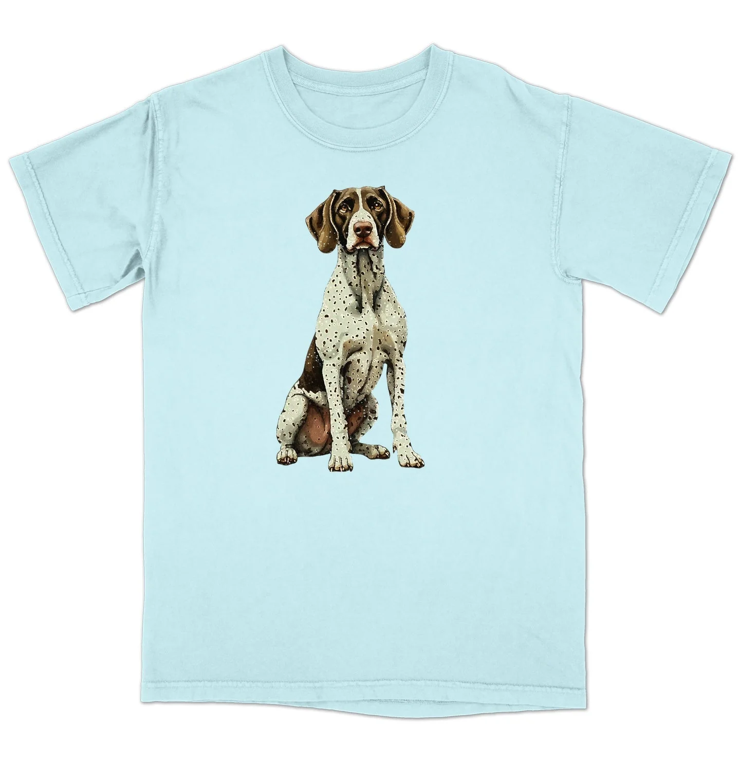 Watercolor German Shorthaired Pointer Adult Unisex T-Shirt - Image 6