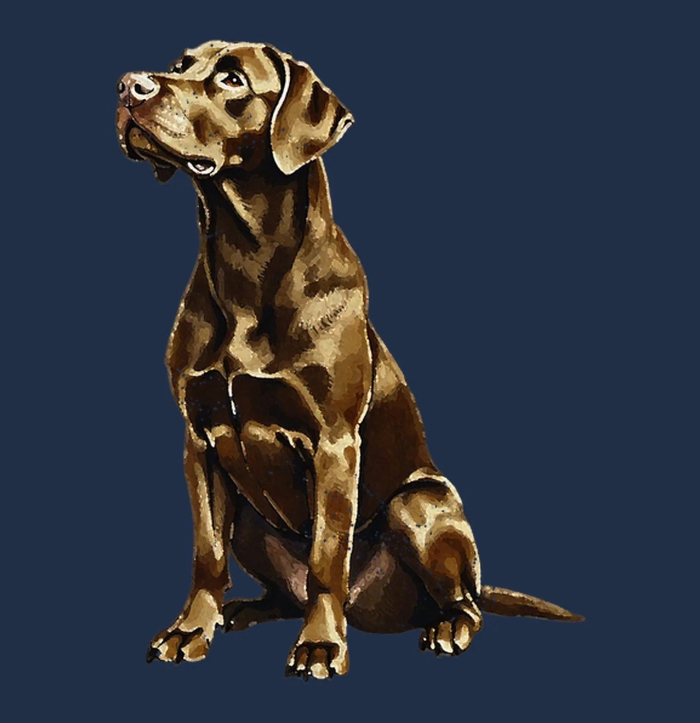 Watercolor Labrador Retriever Adult Unisex T-Shirt - Image 2
