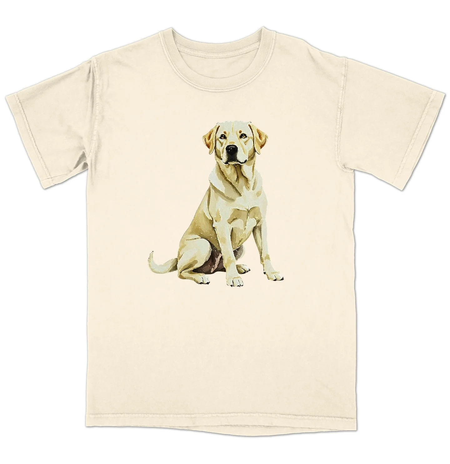 Watercolor Labrador Retriever Adult  Unisex T-Shirt - Image 3